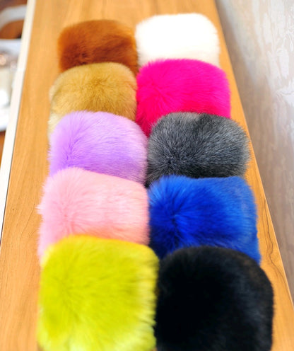 Warm sleeves fur fur cuff gloves windproof cuffs bracelets imitation rabbit fur imitation fox fur wristbands hand ring