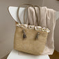 Fashion Women's Summer Straw Bag Tote Shoulder Bags Large Wicker Woven HandBag Female New Braided Raffia Pouch Beach Bag
