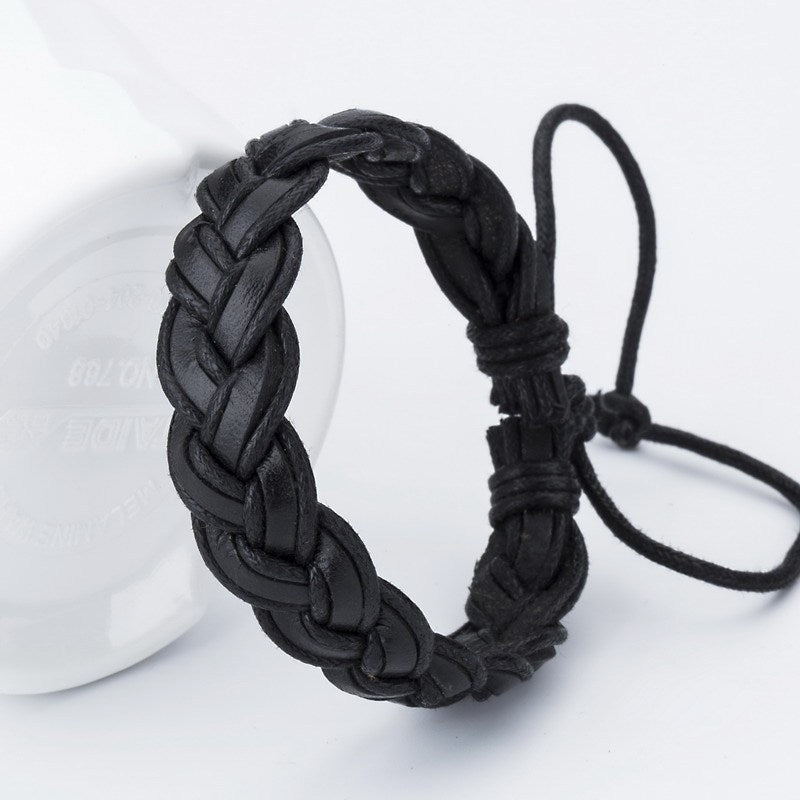 Multilayer leather bracelet