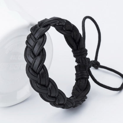 Multilayer leather bracelet