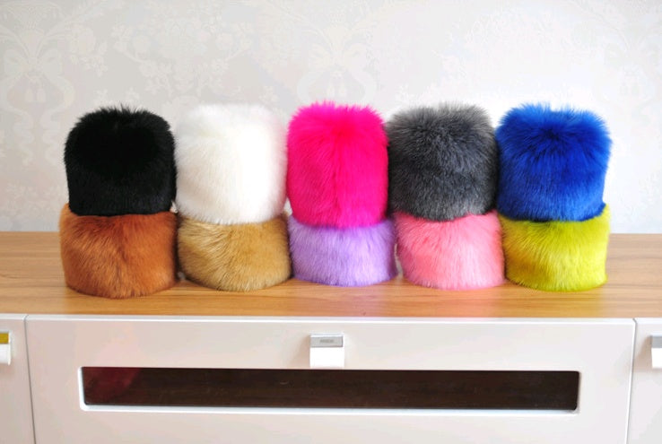 Warm sleeves fur fur cuff gloves windproof cuffs bracelets imitation rabbit fur imitation fox fur wristbands hand ring