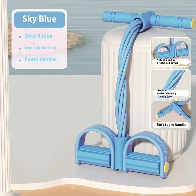 Pedal Chest Expander 6-tube Upgraded Sit-ups Aid