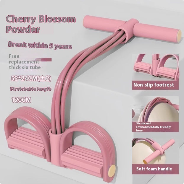 Pedal Chest Expander 6-tube Upgraded Sit-ups Aid