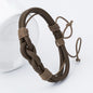 Multilayer leather bracelet