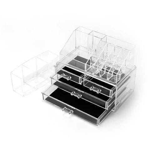 Makeup Storage Organizer Set – Cosmetic & Vanity Counter Organizer