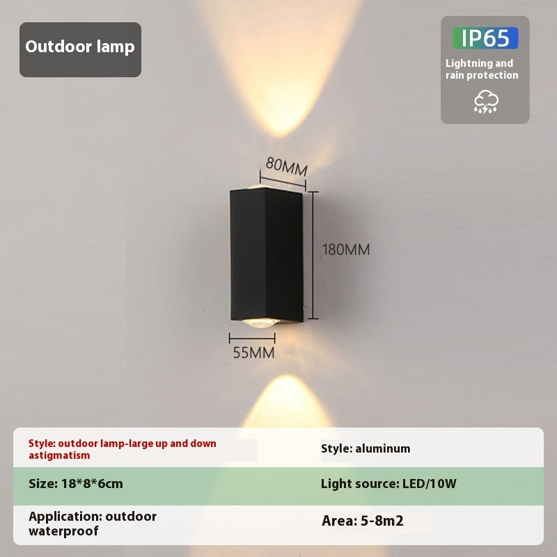 Simple Outdoor Waterproof Led Wall Lamp Creative Aisle Living Room Wall Lamp