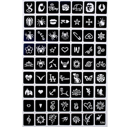 Hollow Tattoo Mold Women's Spray Paint