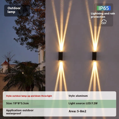 Simple Outdoor Waterproof Led Wall Lamp Creative Aisle Living Room Wall Lamp