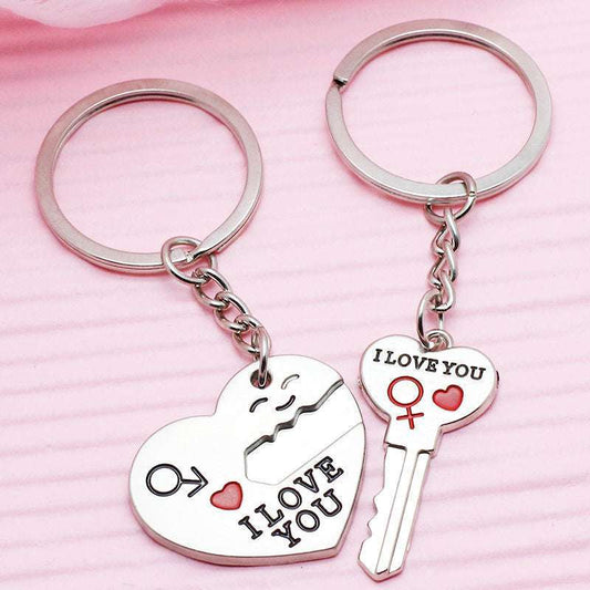 Creative Personality Cute Couple Keychain Set