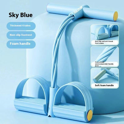 Pedal Chest Expander 6-tube Upgraded Sit-ups Aid