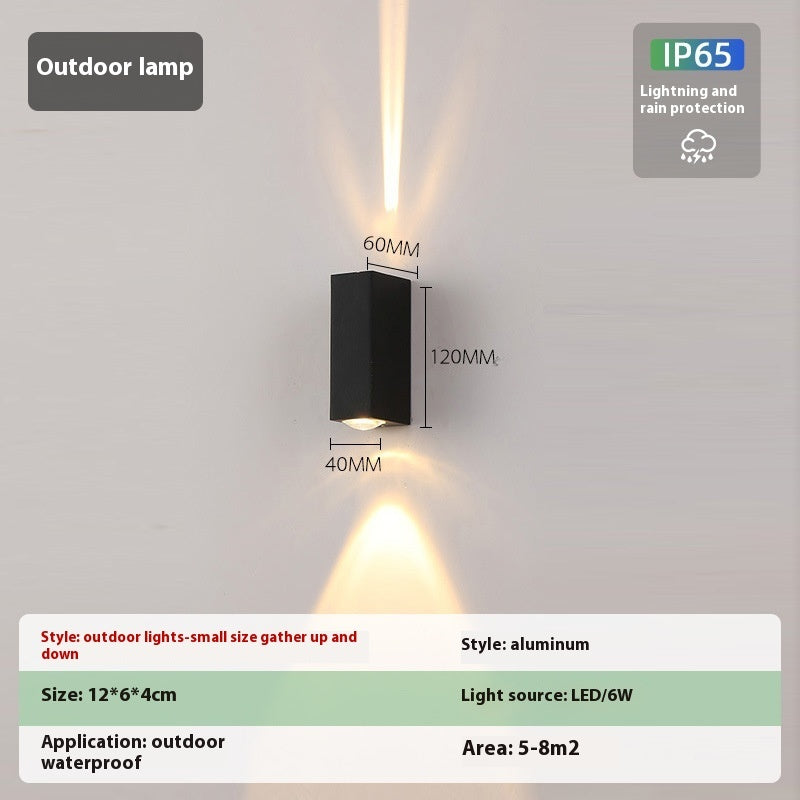 Simple Outdoor Waterproof Led Wall Lamp Creative Aisle Living Room Wall Lamp